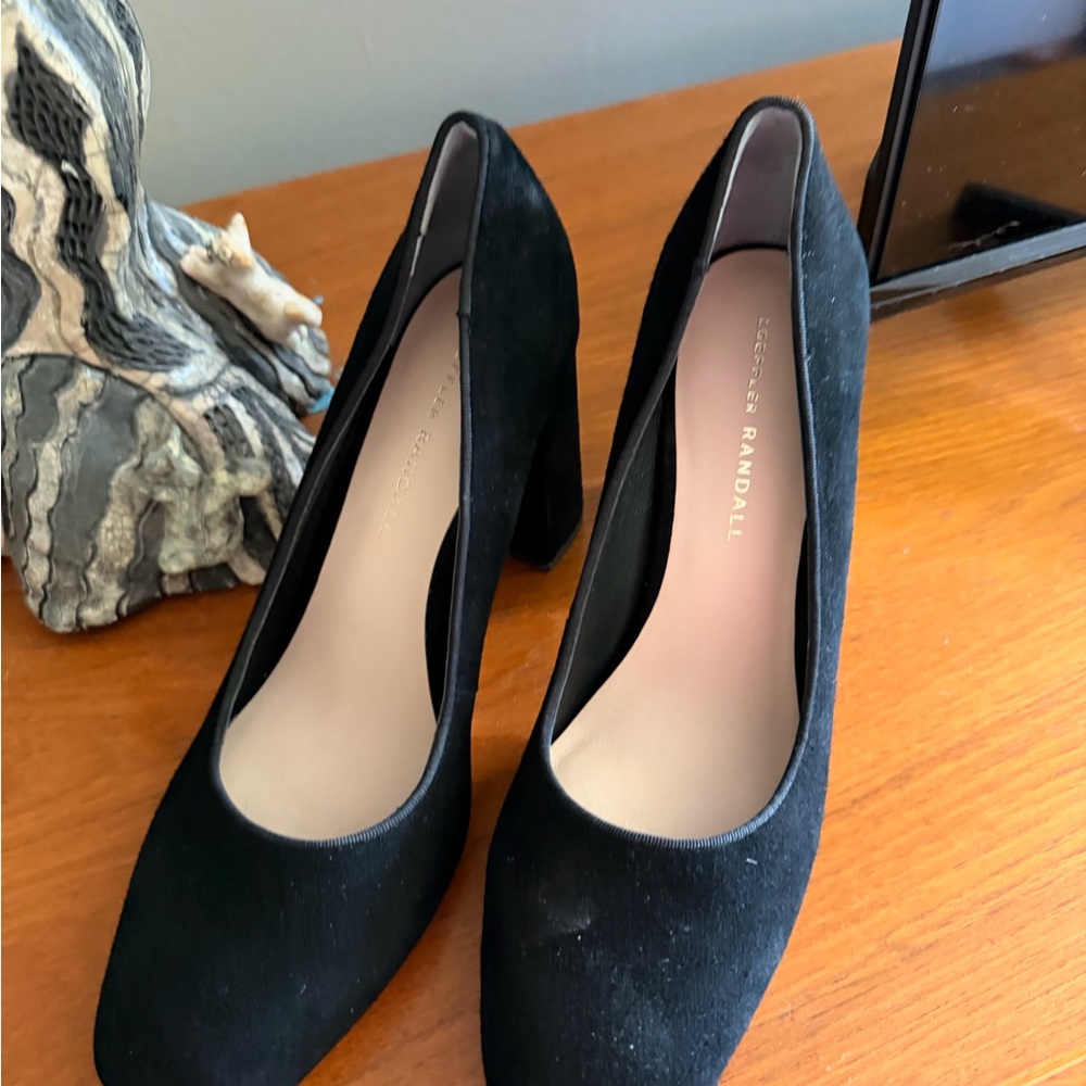 Loeffler Randall Black Suede Rue Heeled Pump